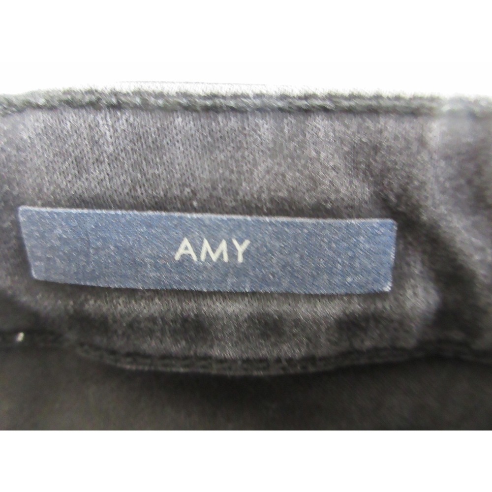 Bandolino Amy Straight Jeans Women 14 Black Charcoal Wash Mid Rise Stretch Denim - Picture 9 of 16